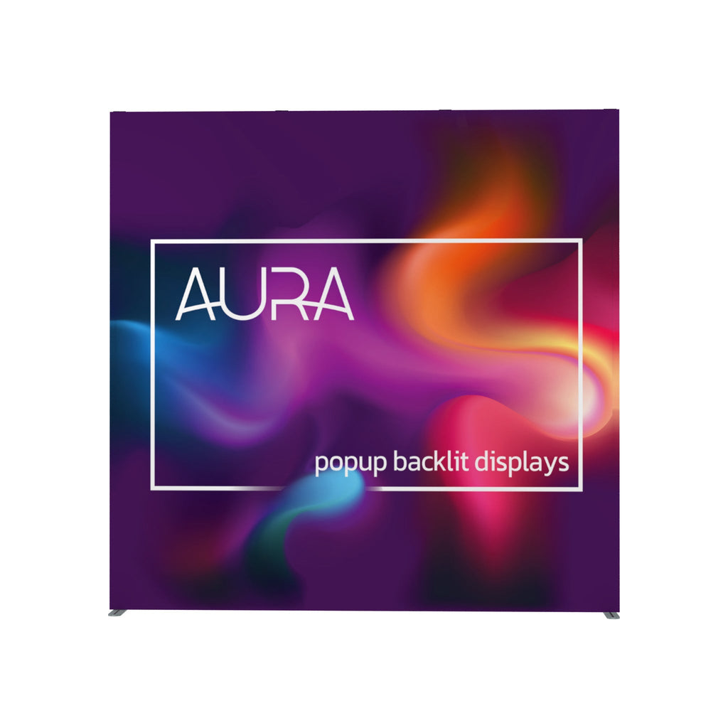 AURA 8'w x 8'h Flat Front or Back - Replacement Fabric Graphic