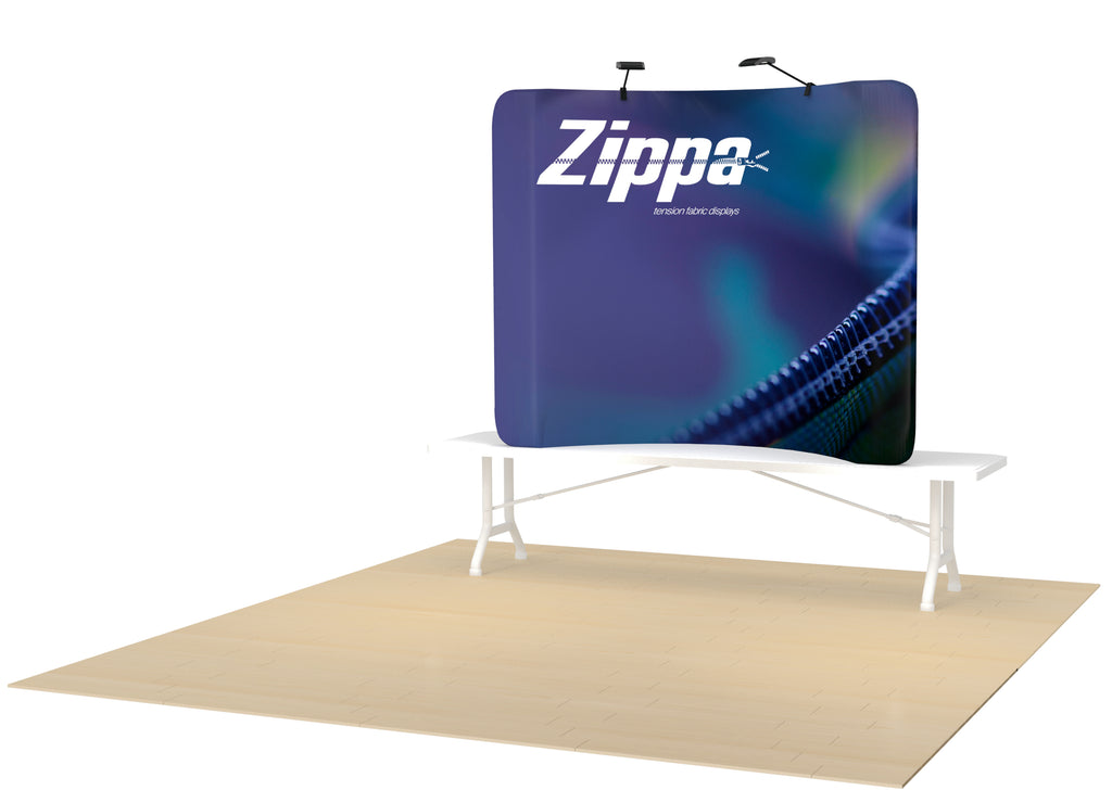 Zippa - 6'w x 5'h Curved Display
