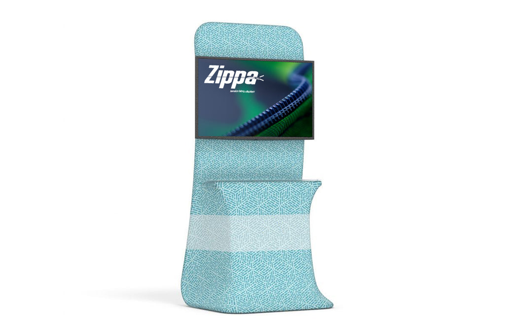 Zippa - Kiosk Version B Double-Sided Dye-Sub Fabric Graphic