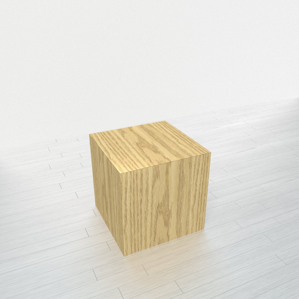 RECTANGLE - Natural Oak Base + Natural Oak Top - 18x18