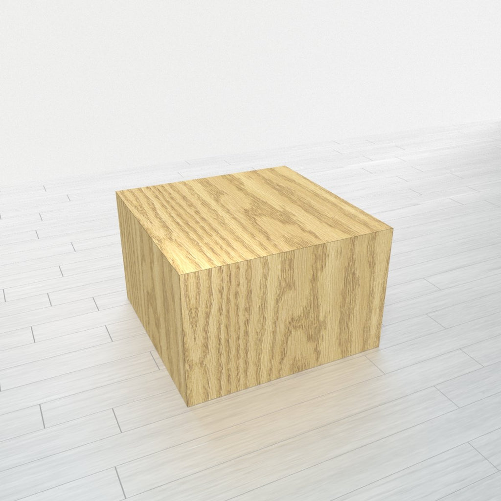 RECTANGLE - Natural Oak Base + Natural Oak Top - 18x18