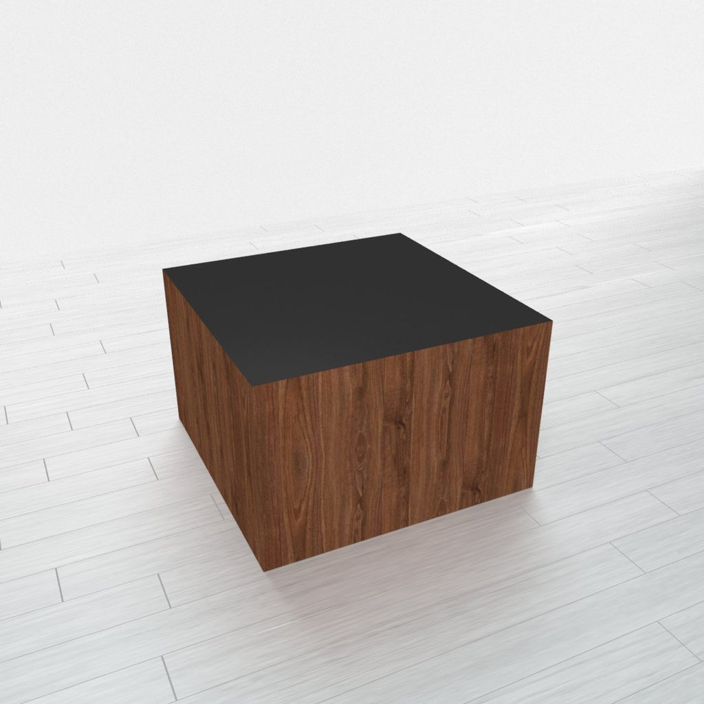RECTANGLE - Thermo Walnut Base + Black Top - 18x18