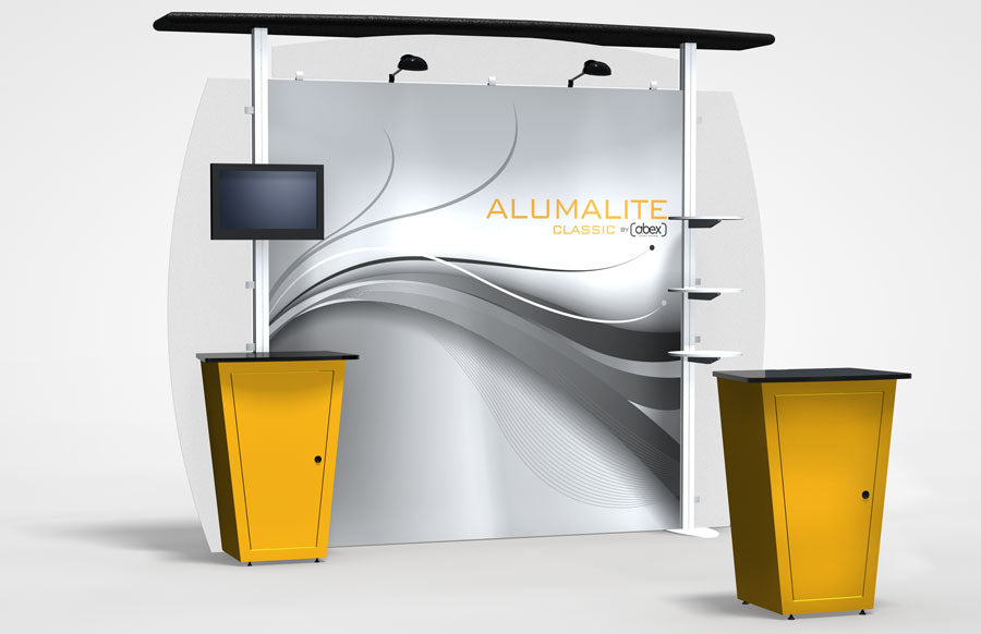 10 Foot Alumalite Classic Straight Hybrid Trade Show Display