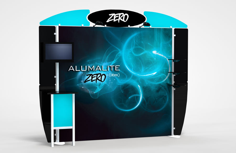 10 Foot Alumalite Zero Hybrid Trade Show Exhibit Booth Display AZ2