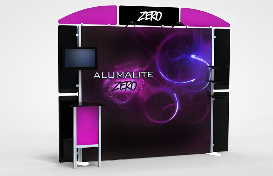10 Foot Alumalite Zero Hybrid Trade Show Exhibit Booth Display AZ4