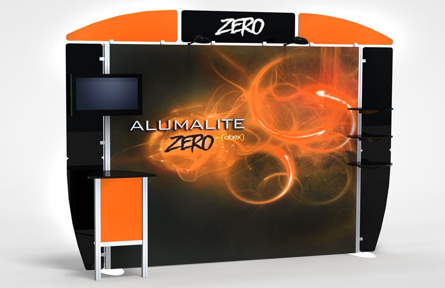 10 Foot Alumalite Zero Hybrid Trade Show Exhibit Booth Display AZ5