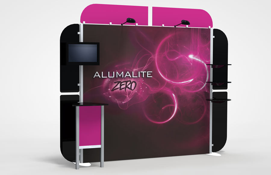 10 Foot Alumalite Zero Hybrid Trade Show Exhibit Booth Display AZ7