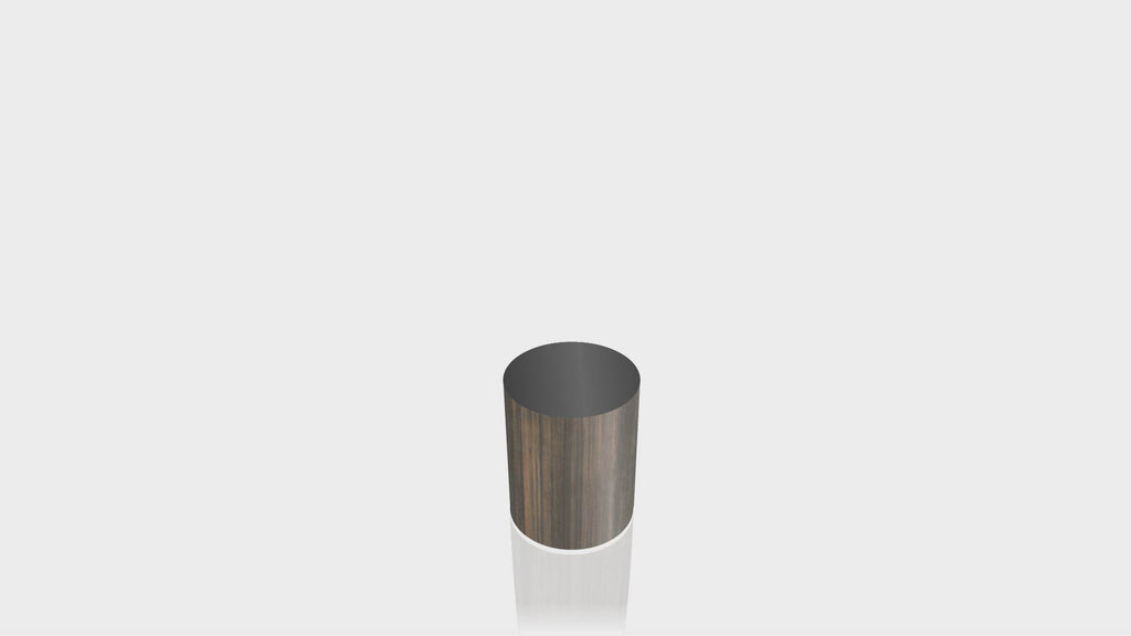 CYLINDRICAL - Bronzed Steel Base + Black Top