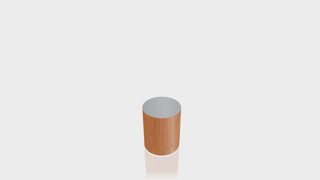 CYLINDRICAL - Cherry Birch Base + Mouse Grey Top