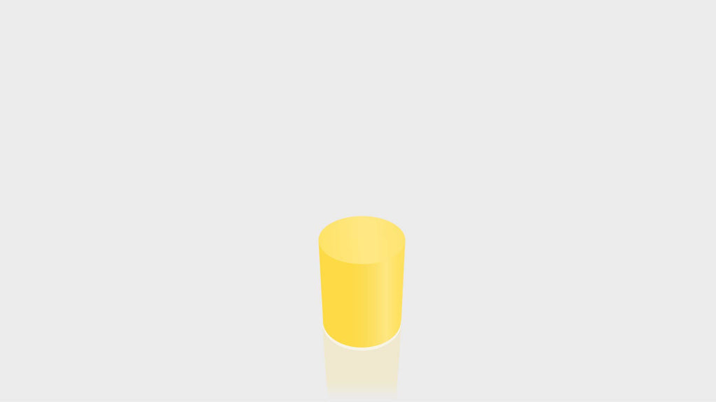 CYLINDRICAL - Chrome Yellow Base + Chrome Yellow Top