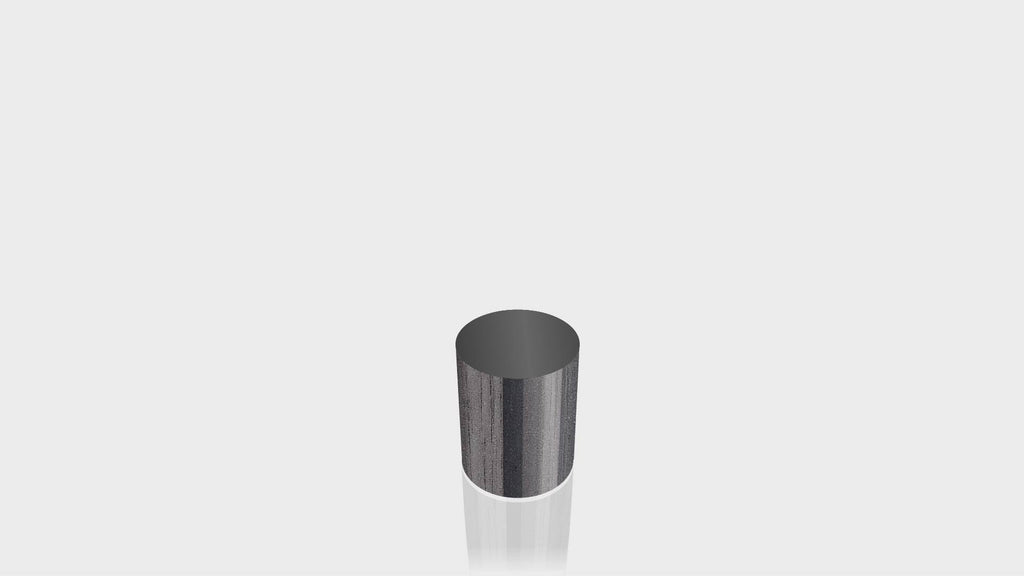 CYLINDRICAL - Ebony Ribbonwood Base + Black Top