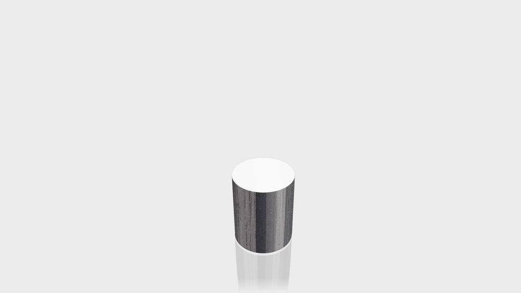 CYLINDRICAL - Ebony Ribbonwood Base + White Top