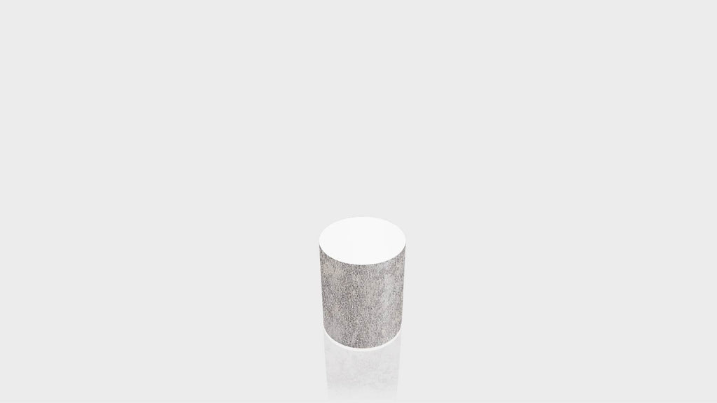 CYLINDRICAL - Elemental Concrete Base + White Top