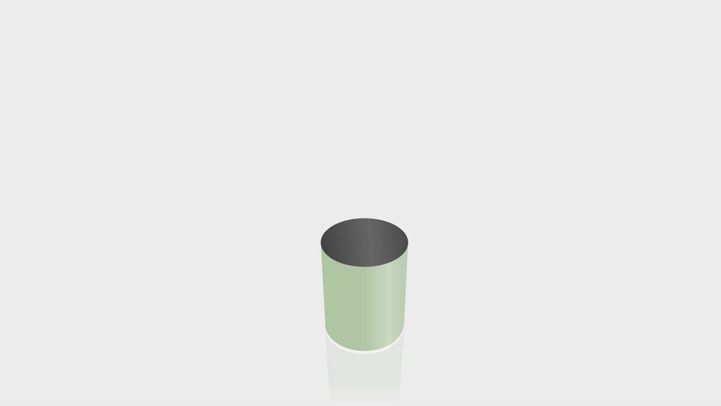 CYLINDRICAL - Enamel Base + Black Top