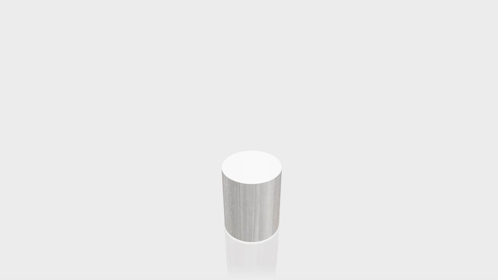 CYLINDRICAL - Fox Teakwood Base + White Top