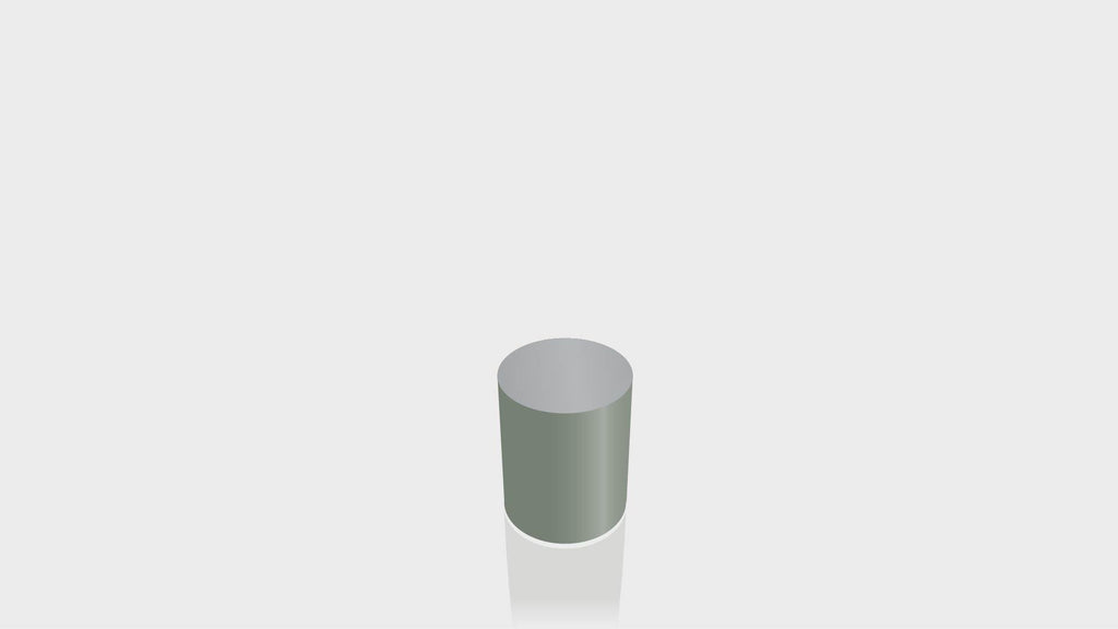 CYLINDRICAL - Green Slate Base + Mouse Grey Top