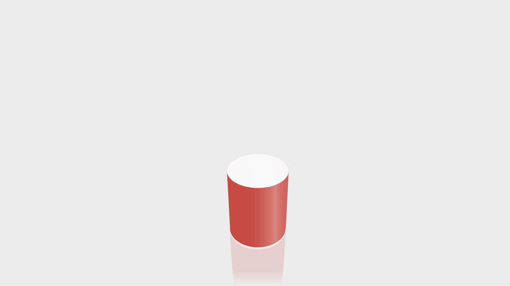 CYLINDRICAL - Grenadine Base + White Top