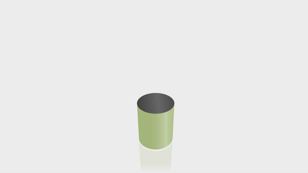 CYLINDRICAL - Leaf Green Base + Black Top