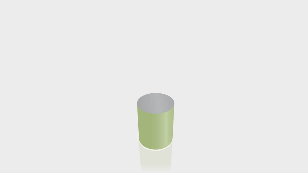 CYLINDRICAL - Leaf Green Base + Mouse Grey Top