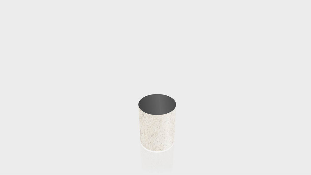 CYLINDRICAL - Lime Stone Base + Black Top