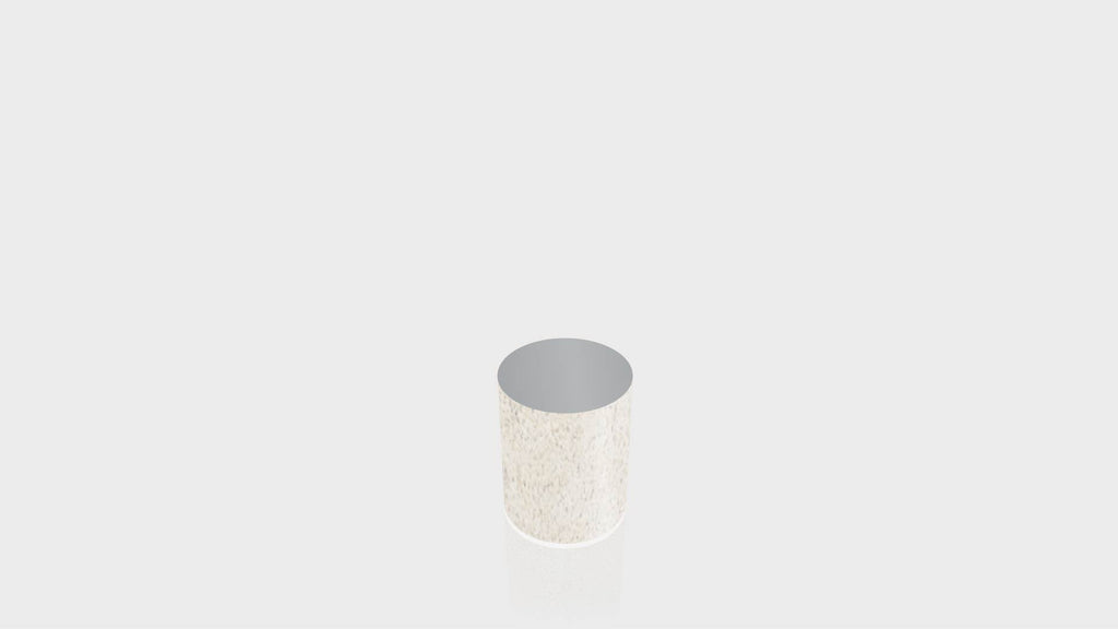 CYLINDRICAL - Lime Stone Base + Mouse Grey Top