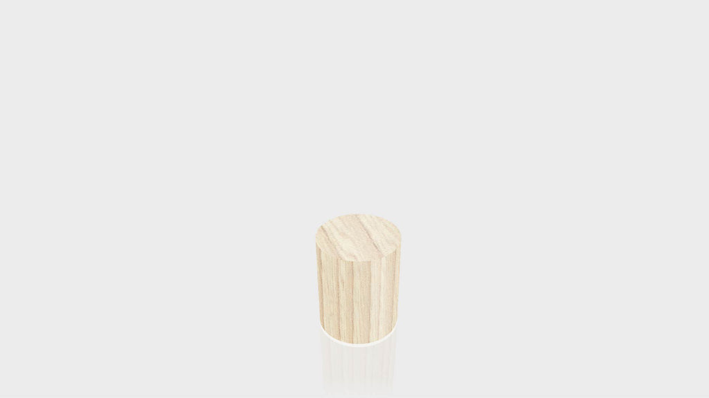 CYLINDRICAL - Natural Ash Base + Natural Ash Top