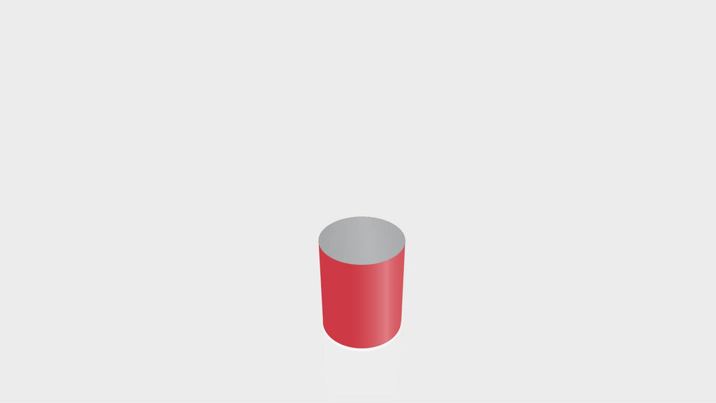 CYLINDRICAL - Spectrum Red Base + Mouse Grey Top