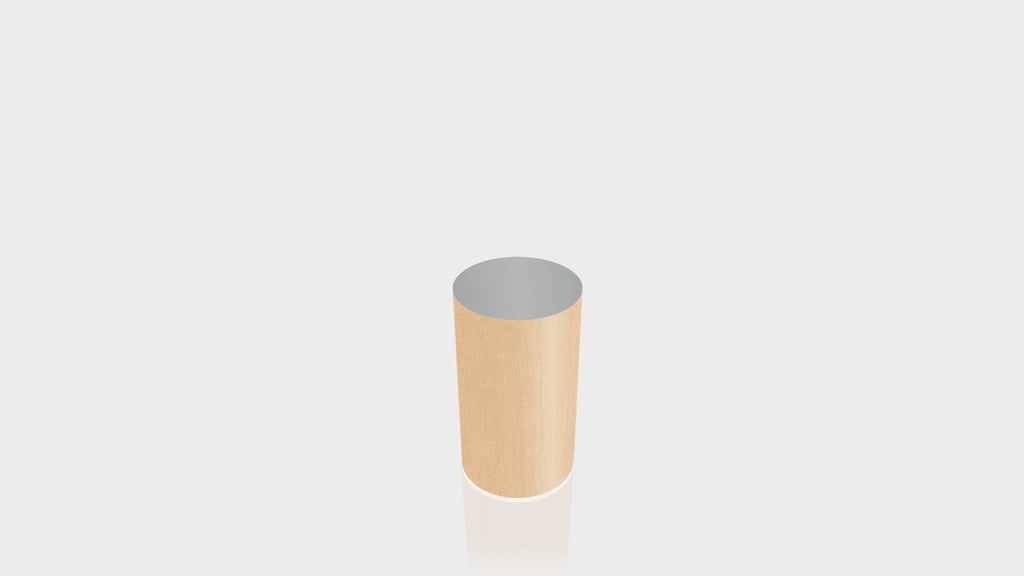 CYLINDRICAL - Amber Maple Base + Mouse Grey Top