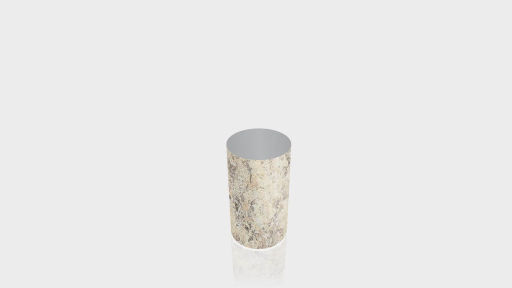 CYLINDRICAL - Belmonte Granite Base + Mouse Grey Top