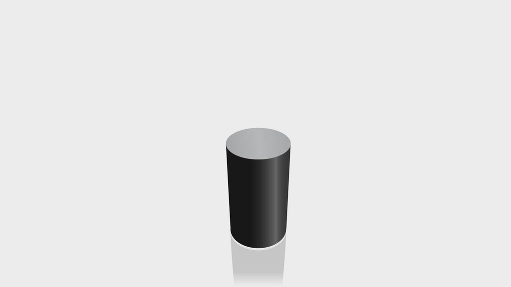 CYLINDRICAL - Black Base + Mouse Grey Top