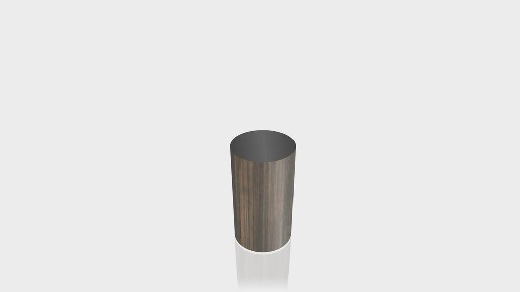 CYLINDRICAL - Bronzed Steel Base + Black Top