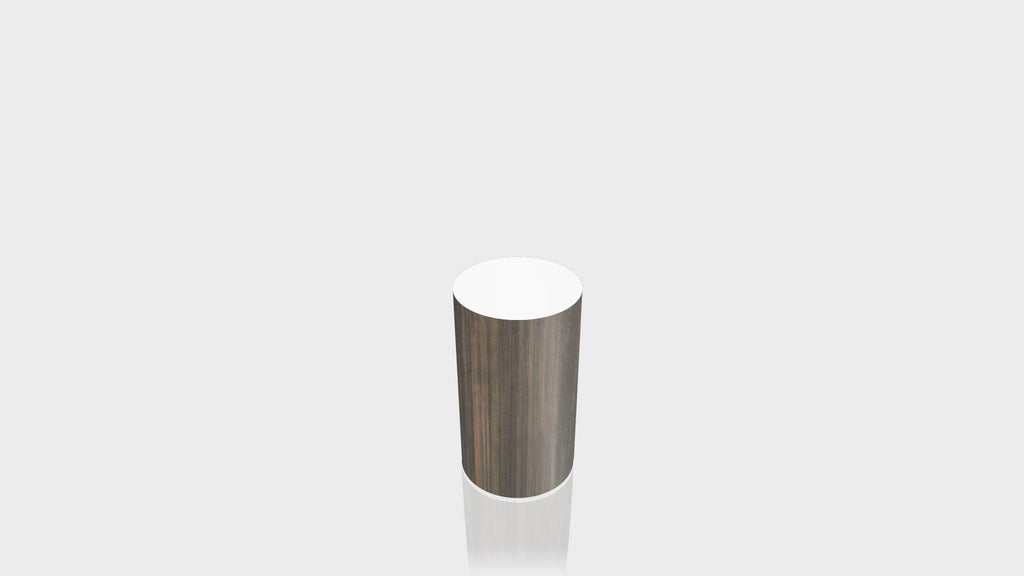 CYLINDRICAL - Bronzed Steel Base + White Top