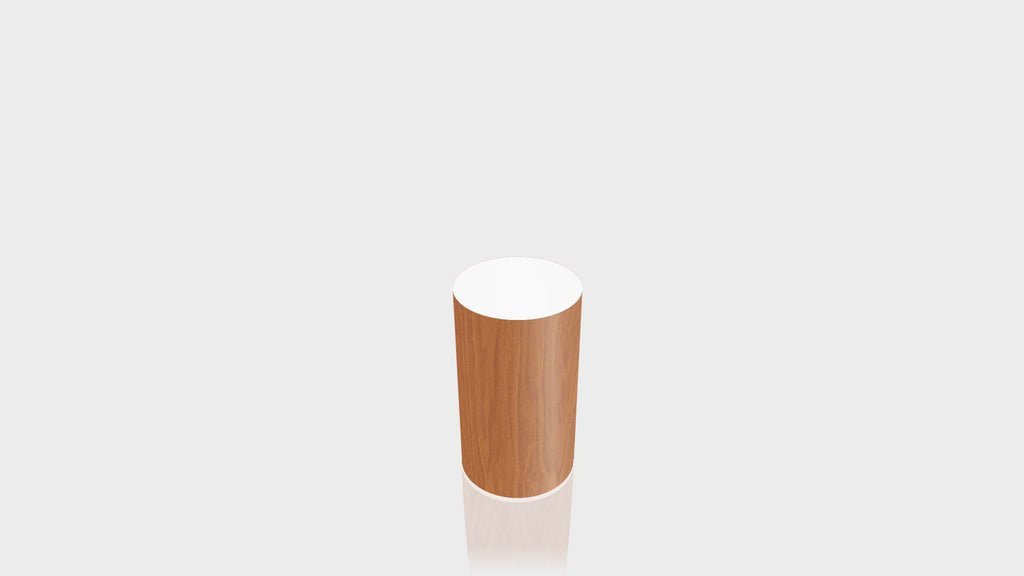 CYLINDRICAL - Cherry Birch Base + White Top