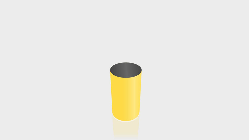 CYLINDRICAL - Chrome Yellow Base + Black Top