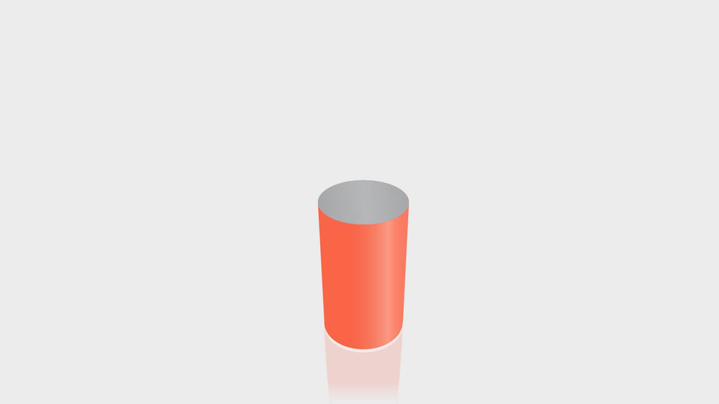 CYLINDRICAL - Clementine Base + Mouse Grey Top