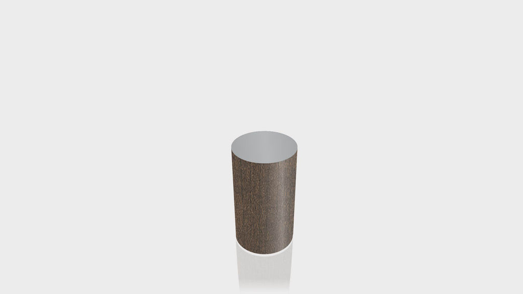 CYLINDRICAL - Cocoa Maple Base + Mouse Grey Top