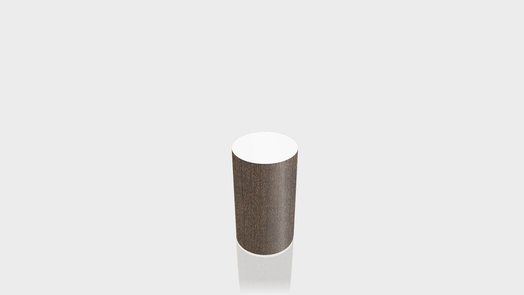 CYLINDRICAL - Cocoa Maple Base + White Top