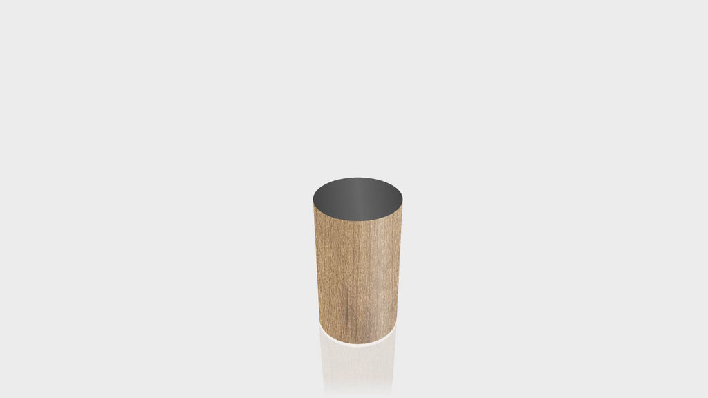 CYLINDRICAL - Cognac Maple Base + Black Top