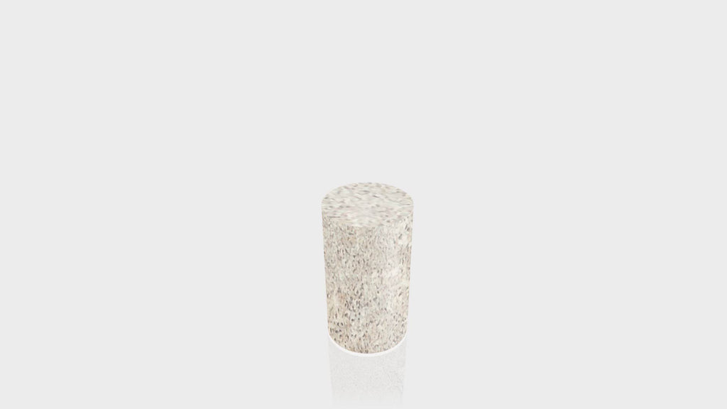 CYLINDRICAL - Concrete Stone Base + Concrete Stone Top