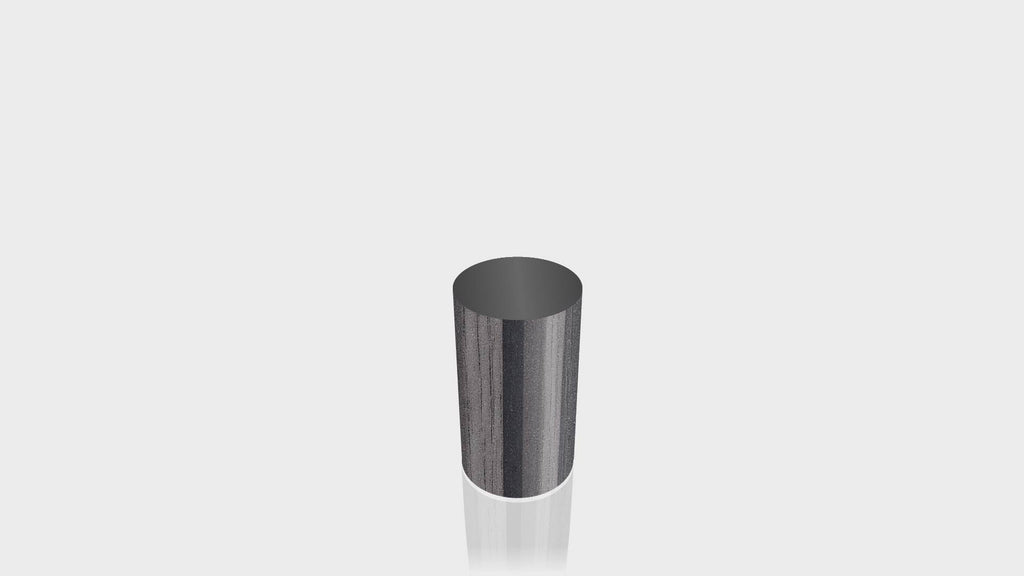 CYLINDRICAL - Ebony Ribbonwood Base + Black Top