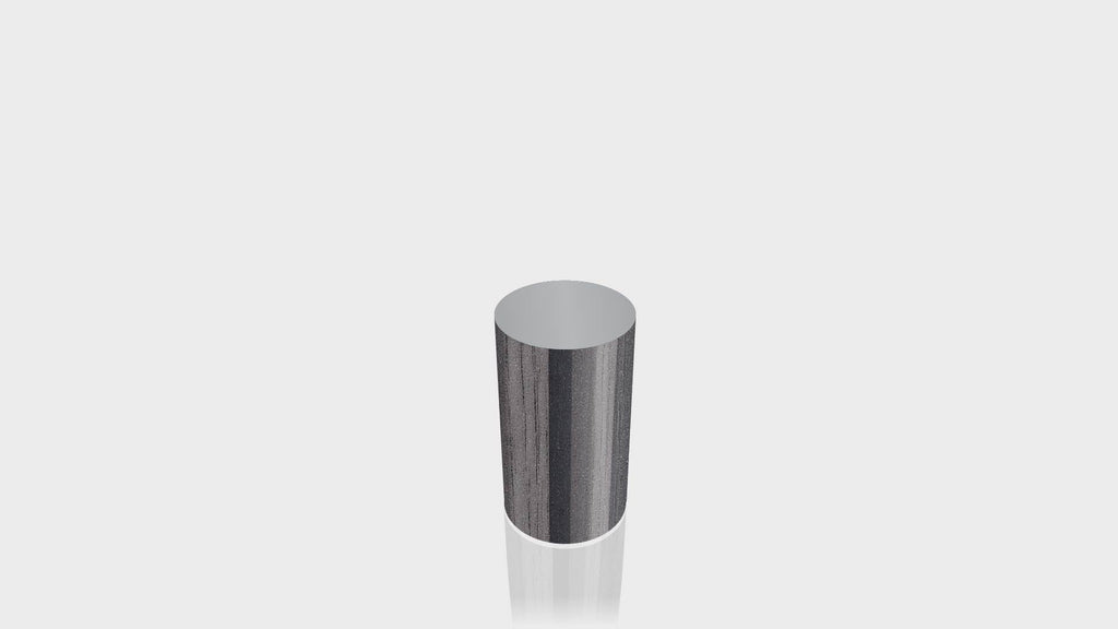 CYLINDRICAL - Ebony Ribbonwood Base + Mouse Grey Top