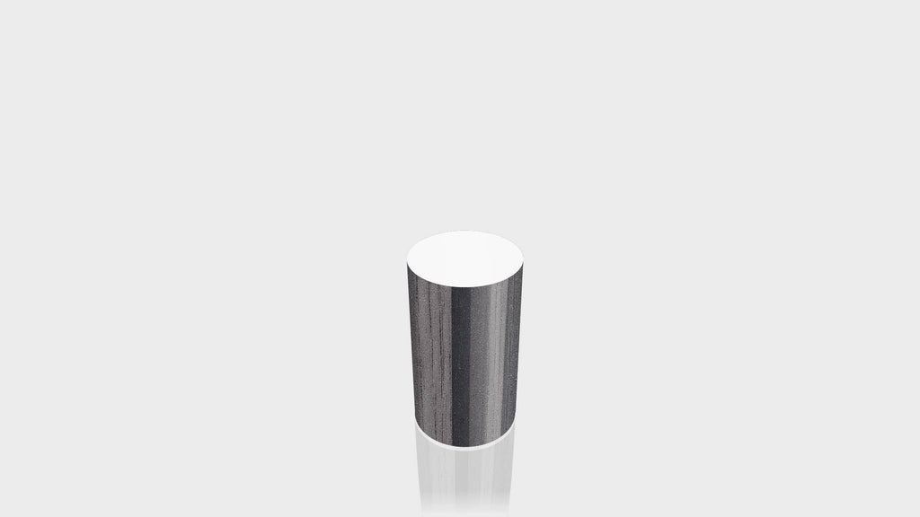 CYLINDRICAL - Ebony Ribbonwood Base + White Top