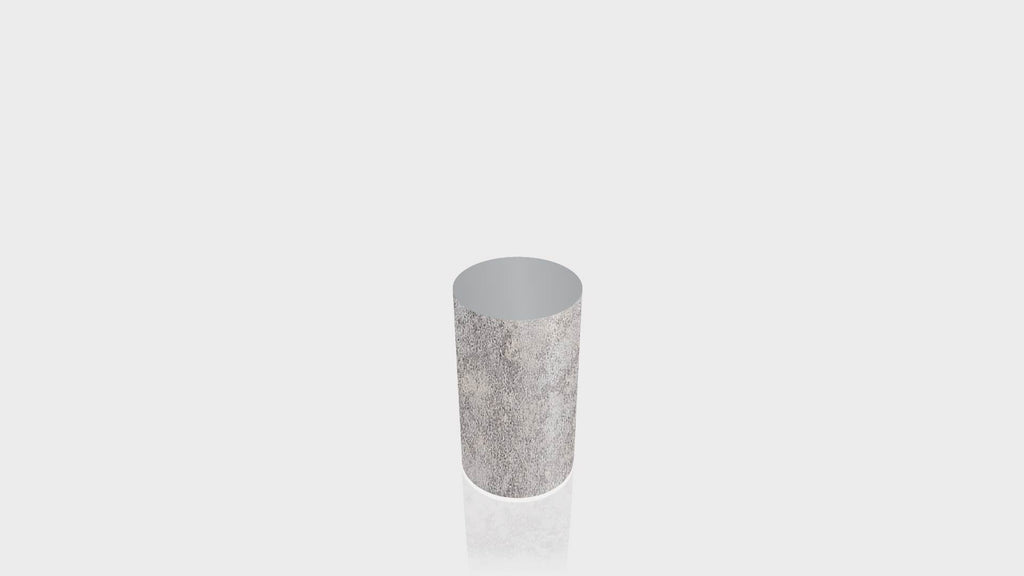 CYLINDRICAL - Elemental Concrete Base + Mouse Grey Top