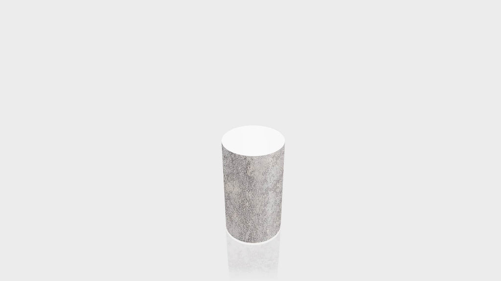 CYLINDRICAL - Elemental Concrete Base + White Top