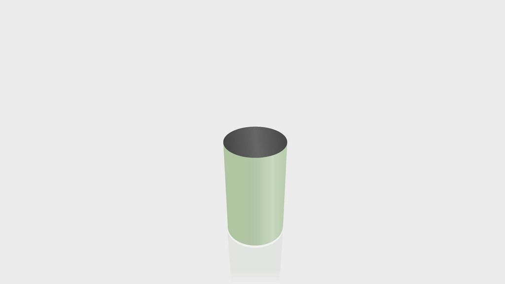 CYLINDRICAL - Enamel Base + Black Top