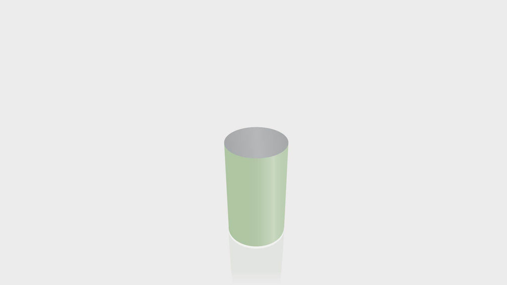 CYLINDRICAL - Enamel Base + Mouse Grey Top