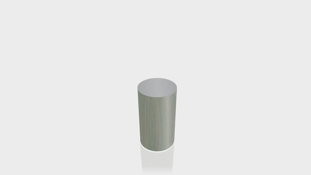 CYLINDRICAL - Green Slate Birchply Base + Mouse Grey Top