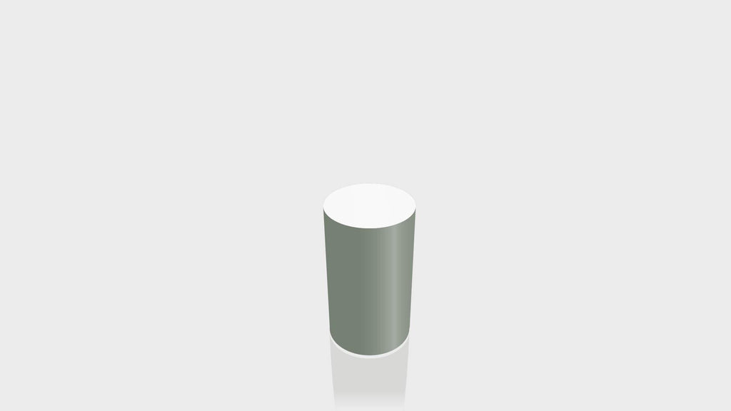 CYLINDRICAL - Green Slate Base + White Top