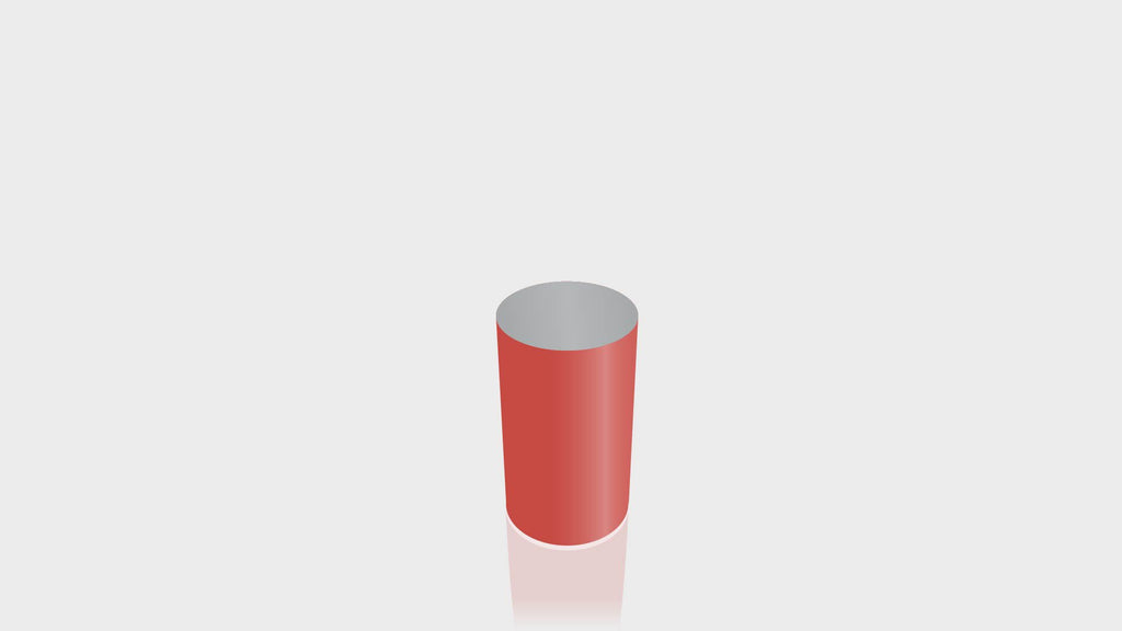 CYLINDRICAL - Grenadine Base + Mouse Grey Top