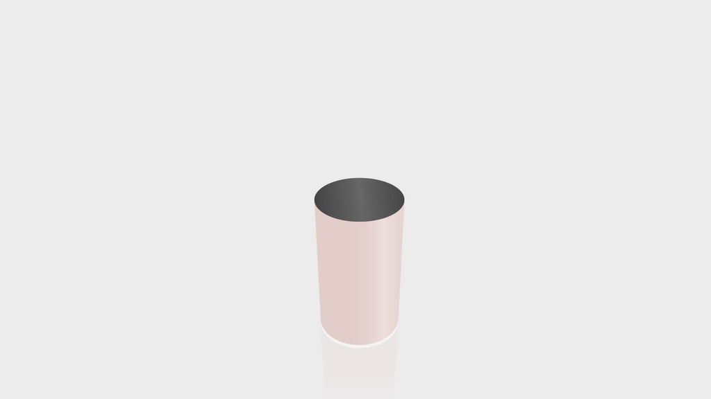 CYLINDRICAL - Just Rose Base + Black Top